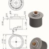 Omtec Corp Omtec Pug Brass Ground Unit ESD Pneumatic Pop Up