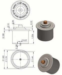 Omtec Corp Omtec Pug Brass Ground Unit ESD Pneumatic Pop Up