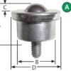 Ashland Conveyor Threaded Stud Style Ball Transfer Units