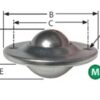 Ashland Conveyor Countersunk Flange Style Ball Transfer Units