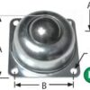 Ashland Conveyor Flange Style Ball Transfer Units