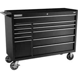 Champion FMP5411RC-BK FMPro 54"W x 20"D x 42-1/2"H 11 Drawer Black Roller Cabinet
