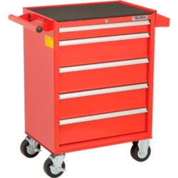 Global Industrial™ 26-3/8" x 18-1/8" x 37-13/16" 5 Drawer Red Roller Tool Cabinet