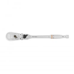 Gearwrench® 90 Tooth Locking Flex Head Teardrop Ratchet with 1/4" Drive Tang, 7"L