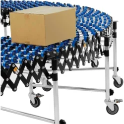 Global Industrial™ 24"W Nylon Skate Wheel Conveyor, Portable & Expandable, 6'2" to 24'8"L - Image 4