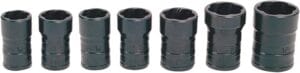 HB TSMS5107 7-Piece Metric Turbo Socket Set