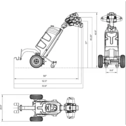 Global Industrial™ Electric Powered Tugger, 2,200 lbs. Towing Capacity - Image 6