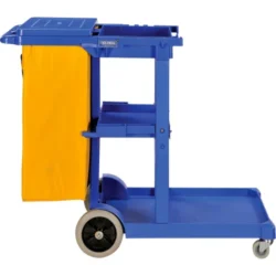 Global Industrial™ Janitor Cart Blue with 25 Gallon Vinyl Bag - Image 8