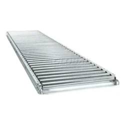 UNEX® 24"W Gravity Roller Conveyor, 10'L, 1-3/8" Roller Diameter, 3" Roller Centers