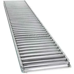 UNEX® 24"W Gravity Roller Conveyor, 10'L, 1-3/8" Roller Diameter, 3" Roller Centers - Image 3