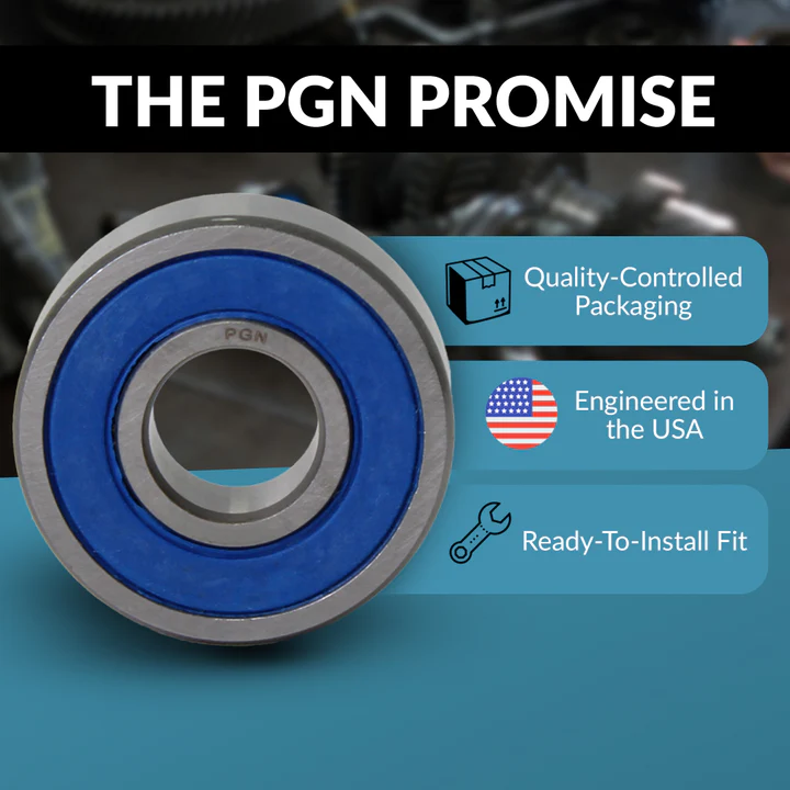 PGN Bearings 6004-2RS - Lubricated Chrome Steel Sealed Ball Bearing - Image 5